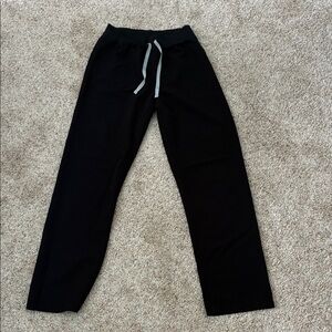 Figs black straight leg pants